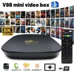 TV BOX 4K ULTRA V88 MINI CAJA AZUL - Image 2