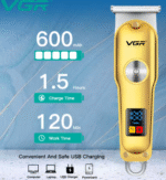 AFEITADORA VGR HAIR TIMMER 600MAH DORADA - Image 4